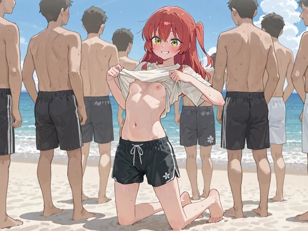 結束バンド 男水着チャレンジ（7/16）