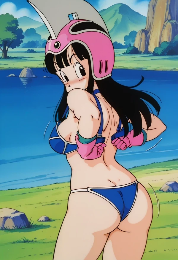 Chichi swimming in the lake（3/9）
